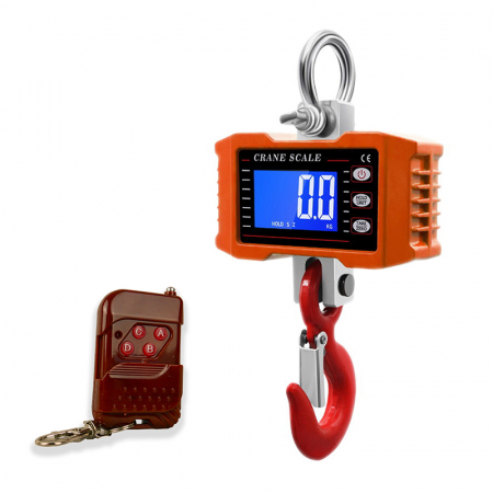 Cantar electronic cu carlig suspendat 1000 kg, si telecomanda Crane Scale [2]