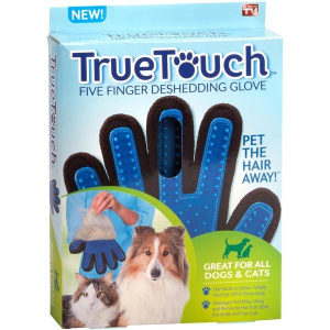 Perii si clesti animale - Manusa True Touch,pentru periat si masat animale de companie