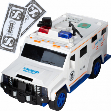 Masinuta tip pusculita electronica cu cifru si amprenta, Cash Truck [2]