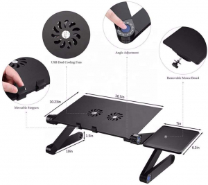 Masuta reglabila si pliabila pentru laptop T8 cu 2 ventilatoare incluse [5]