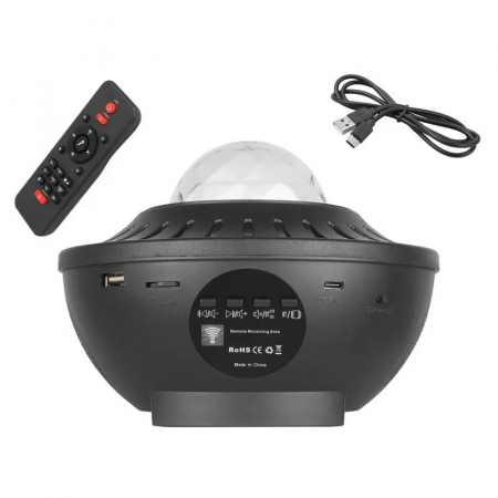 Proiector de camera cu cer instelat, lumina rotativa cu val de apa [4]