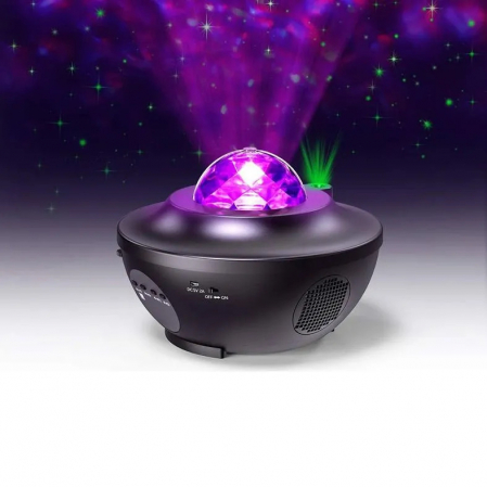 Proiector de camera cu cer instelat, lumina rotativa cu val de apa [3]