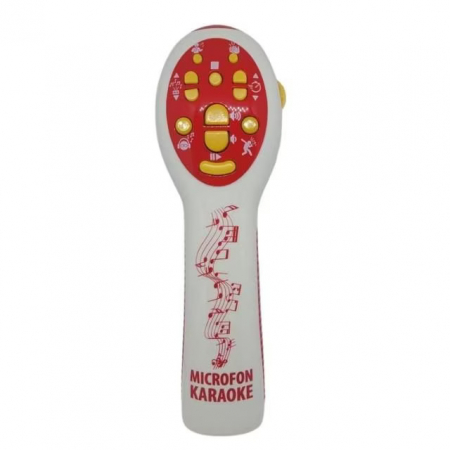 Articole copii - Microfon pentru Karaoke cu 10 cantece limba romana si 10 negative