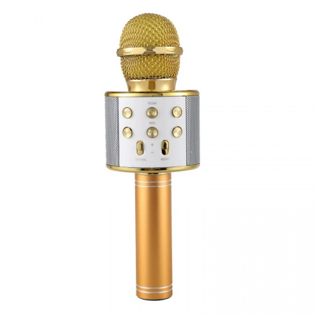 Microfon wireless pentru Karaoke cu Bluetooth WS-858, acumulator incorporat [4]