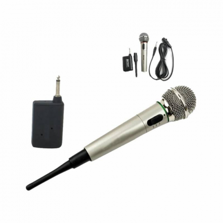 Microfon Wireless cu receiver si cablu inclus WG-309E [3]
