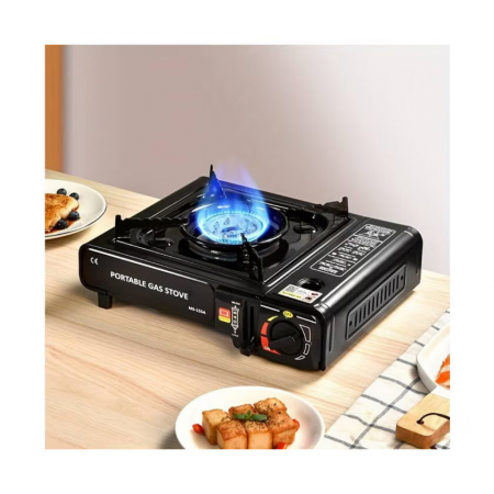 Mini aragaz camping portabil, aprindere automata, 2.5Kw, Negru [3]