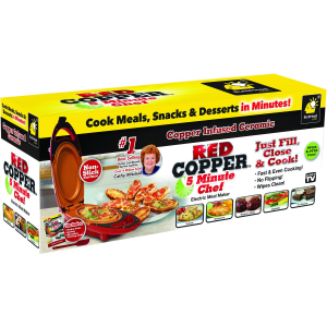 Mini tigaie electrica pentru gatit rapid, Red Copper 5 minutes Chef [4]