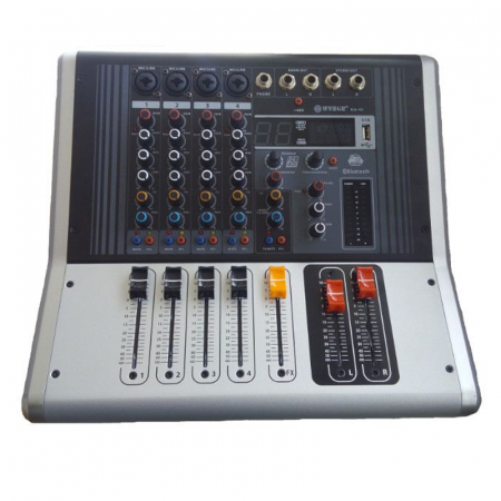 Mixer amplificat profesional WVNGR KA-40, cu 4 canale, 4 intrari microfon si cititor USB [0]