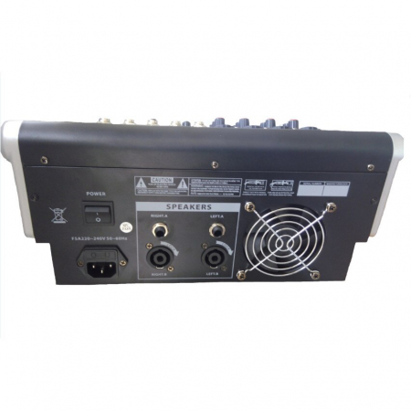 Mixer amplificat profesional WVNGR KA-40, cu 4 canale, 4 intrari microfon si cititor USB [2]