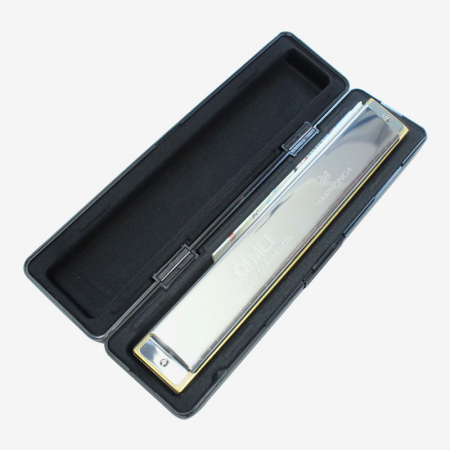 Muzicuta profesionala metalica in cutie Harmonica 28 note [2]