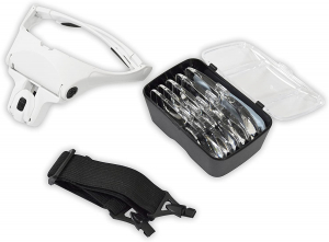 Lupa tip ochelari 9892B2, cu iluminare led si lentile interschimbabile [2]