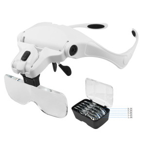 Lupa tip ochelari 9892B2, cu iluminare led si lentile interschimbabile [1]