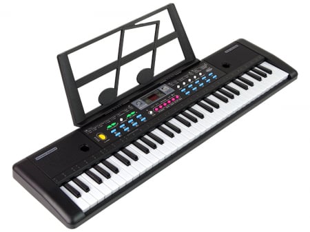 Articole copii - Orga electronica incepatori 61 de clape MQ-6112 cu 10 ritmuri, 16 tonuri si 6 melodii demonstrative