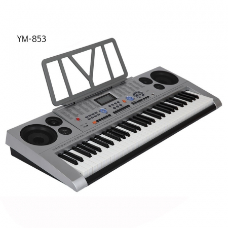 Orga electronica pentru exersat YM-853 cu 61 clape si 5 octave, citire MP3 Player USB [3]