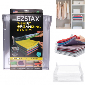 Organizator de tricouri cu 10 planse Ezstax T-shirt Organiser [2]