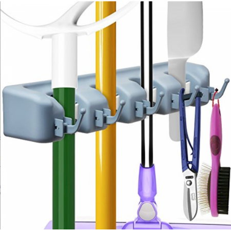 Organizator multifunctional cu 5 carlige si 4 locasuri, pentru maturi si mopuri [1]