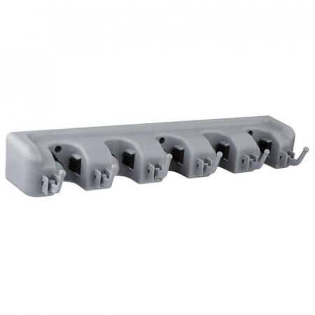 Organizare si depozitare - Organizator multifunctional pentru maturi si mopuri, de perete cu 6 carlige