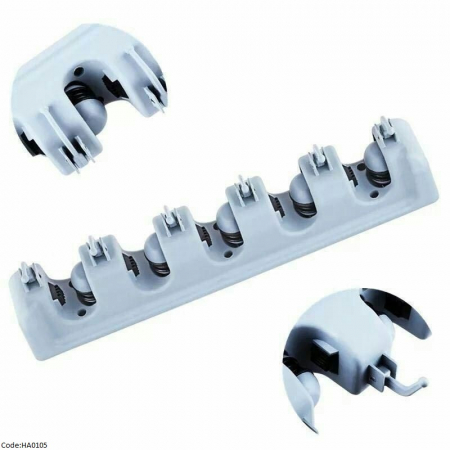Organizator multifunctional pentru maturi si mopuri, de perete cu 6 carlige [4]