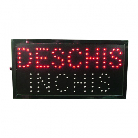 Panou luminos cu mesaj Deschis - Închis, 48.5 x 25.5 cm [1]