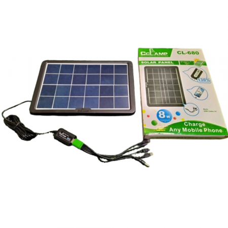 Panou solar portabil CcLamp CL-680 6V, 8W,1.3A , cu port multi USB si IP65 [2]