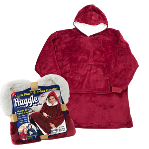 Patura cu maneci stil hanorac cu gluga si buzunar,Huggle Hoodie [2]