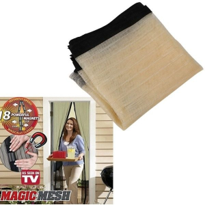 Anti-daunatori - Perdele anti insecte cu magneti Magic Mesh culoarea Bej 210 x 100 cm