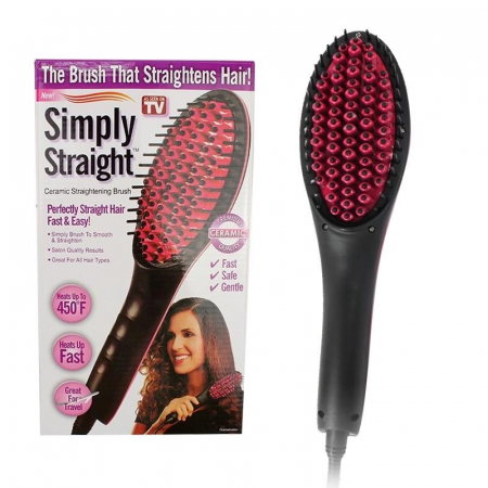 Perie ceramica de indreptat parul,Simply Straight LCD cu tepi ionici 3D [1]