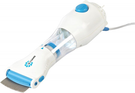 Perii si clesti animale - Pieptene aspirator impotriva paduchilor si parazitilor, V-Comb