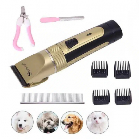 Aparate de tuns animale - Aparat de tuns cu acumulator pentru animale Surker, accesorii incluse