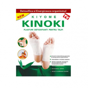 Plasturi detoxifianti pentru talpi, 10 bucati, Kiyome Kinoky [2]