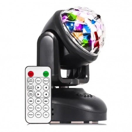 Proiector Disco LSY080 LED rotativ 360 cu telecomanda, Moving Head Lighting [4]