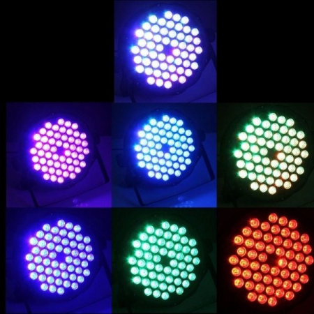 Proiector lumini PAR RGB cu 54 x LED-uri si sistem fixare [6]