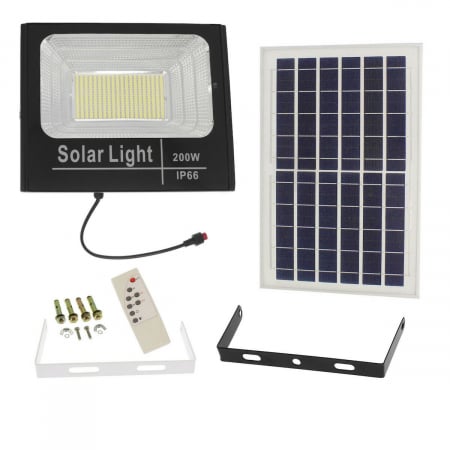 Proiector solar puternic JORTAN® de 200W si telecomanda inclusa [4]