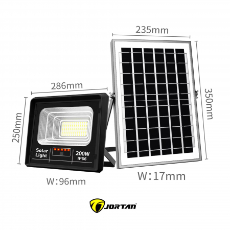 Proiector solar puternic JORTAN® de 200W si telecomanda inclusa [3]