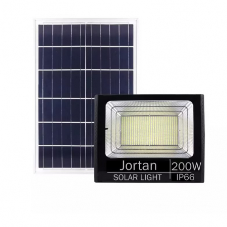 Sisteme si panouri solare - Proiector solar puternic JORTAN® de 200W si telecomanda inclusa