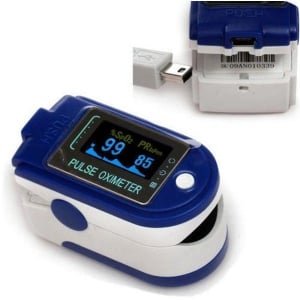 Articole Sanatate & Wellness - Pulsoximetru profesional pentru a masurarea pulsului si a oxigenului din sange CMS50D+ Pulse Oximeter