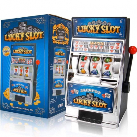 Jucarii interactive copii - Pusculita tip Slot Machine Lucky Slot,cu lumina si sunet incorporat