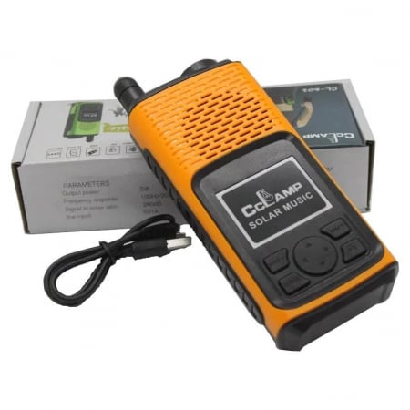TV, Audio-Video si Foto - Radio portabil cu lanterna,alimentare duala solar si retea,CcLamp CL-601