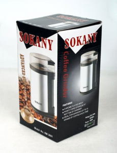 Bucatarie - Rasnita electrica pentru cafea, din metal si putere 180 W, Sokany SM-3001