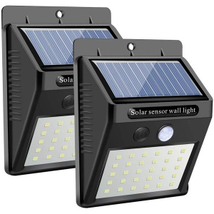 Lampi solare - Set 2 Lampi Solare cu 30 LED, inclus senzor de miscare si senzor de lumina