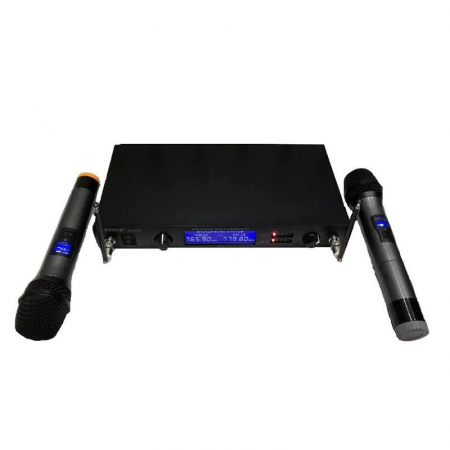 Set 2 microfoane profesionale wireless cu receptor,WVNGR WG-4000 [1]