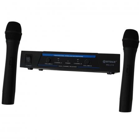 Set 2 microfoane wireless cu cu receptor, WVNGR NC-210 [0]