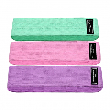 Aparate si accesorii fitness - Set 3 benzi elastice cu 3 nivele de rezistenta pentru exercitii de fitness