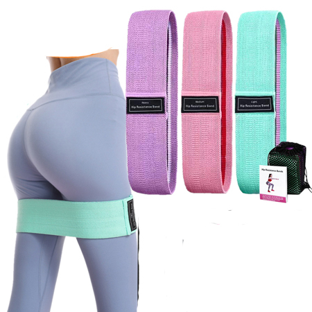 Set 3 benzi elastice cu 3 nivele de rezistenta pentru exercitii de fitness [3]