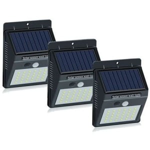 Lampi solare - Set 3 Lampi Solare cu 30 LED, senzor de miscare si senzor de lumina