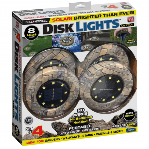 Set 4 lampi solare cu aspect de piatra si 8 LED-uri,inclus senzor de lumina [3]