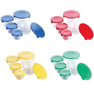 Caserole - Set 5 caserole din yena cu capac plastic Cooking Bowl