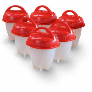 Tava si forme pentru cuptor - Set 6 forme de silicon cu capac pentru fiert oua,Egg Boil Cooker