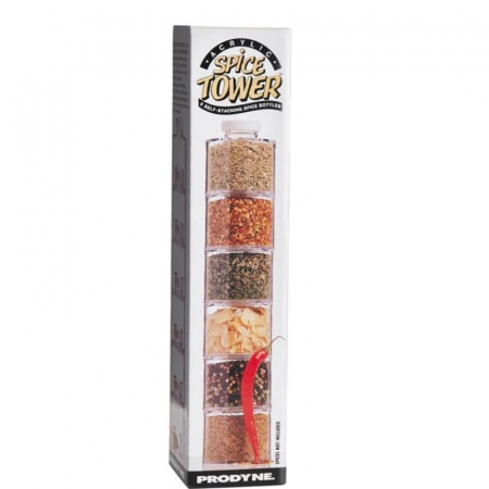 Set condimente Spice Tower Carousel, 6 recipiente transparente [3]