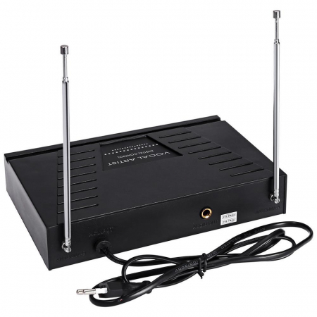 Set 2 microfoane profesionale wireless cu receiver, VHF Weisre WM-03V [4]
